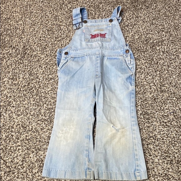 Vintage Levi's Blue Denim Overalls Classic Style - Picture 6 of 10